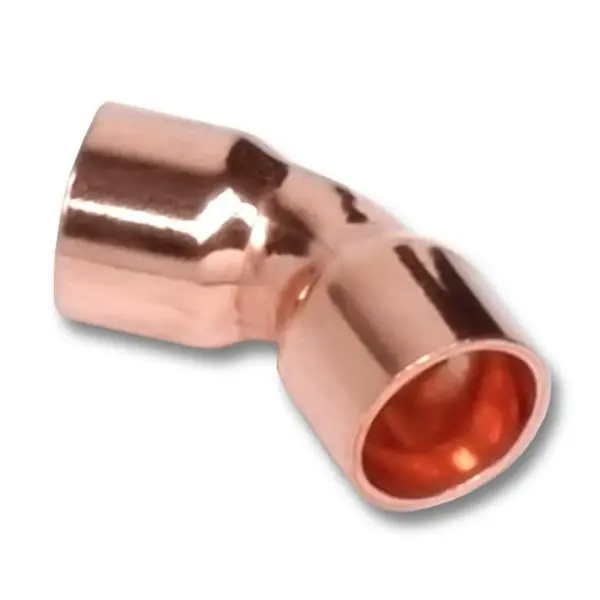 Réz forraszidom 45° ív 89mm BB Outlet