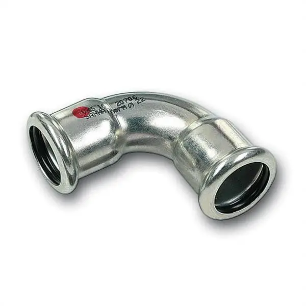 SANHA-THERM szénacél 90° ív 89mm BB könyök Biztonságos fizetés