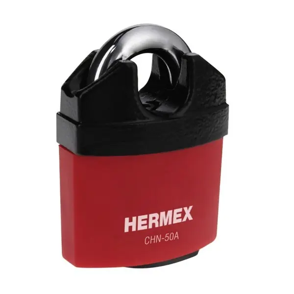 Gyors kiszállítás HERMEX CHN-50A Biztonsági lakat levágás elleni védelemmel, 50 mm, 3 kulcs (43340)