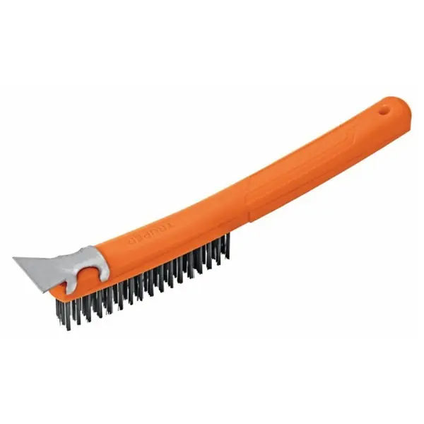 Korlátozott ajánlat TRUPER CEA-18E Szénacél drótkefe kaparó véggel, 30 cm (11539)