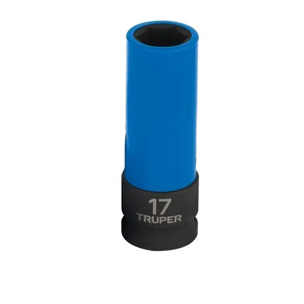 TRUPER D-7317-MLPD Gépi dugókulcs kerékanyákhoz színes polimer betéttel, 1/2", 17 mm (100930) Biztonságos fizetés