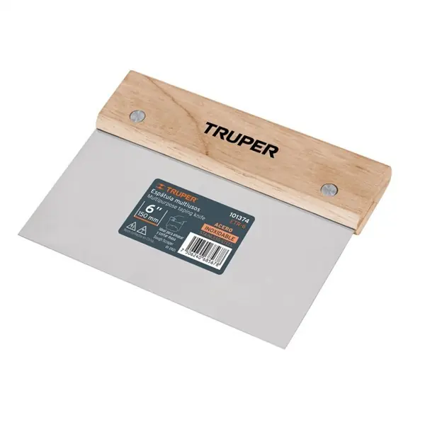 TRUPER ETR-6 Rozsdamentes acél simító, fa markolattal, 15 cm (101374) Árengedmény