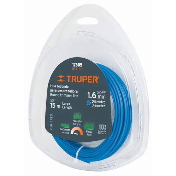 TRUPER HTA-65 Szegélynyíró damil, kerek profil 1,6 mm / 15 m (17605) Bestseller