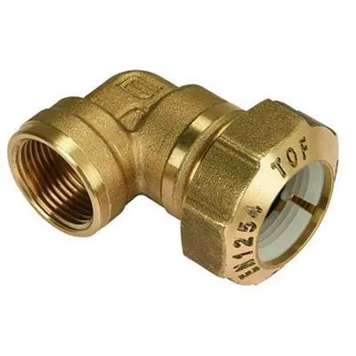 Expressz szállítás KPE csatlakozó réz könyök BM 20-1/2"