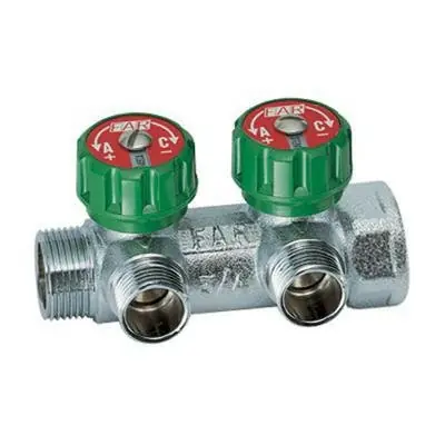 Szezonális akció FAR OSZTÓ +SZELEP 1"-3/4" HERZ2 KÖR (3821-134)