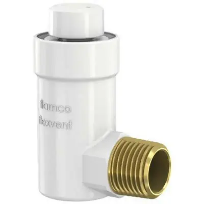 Vedd meg online Flamco Flexvent H sarok légtelenítő automata 1/2" fehér (27711)