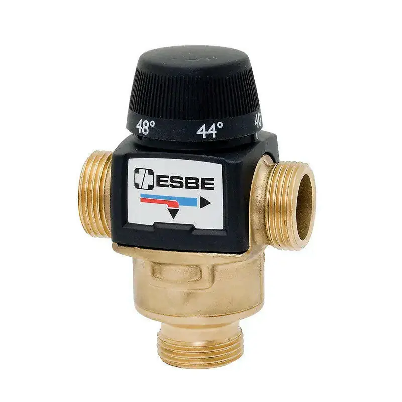 ESBE VTA-572 termosztatikus keverőszelep 5/4" külső menetes 30-70 °C (31702600) Outlet
