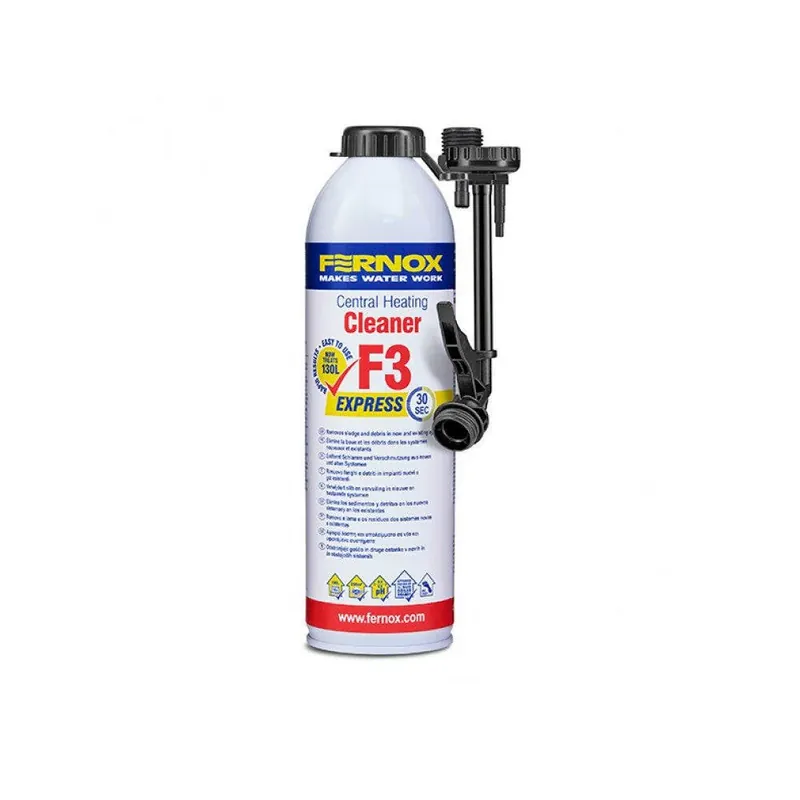 Rendeld meg most FERNOX Cleaner F3 Express aerosol tisztítószer 400ml- 130 liter víz hez