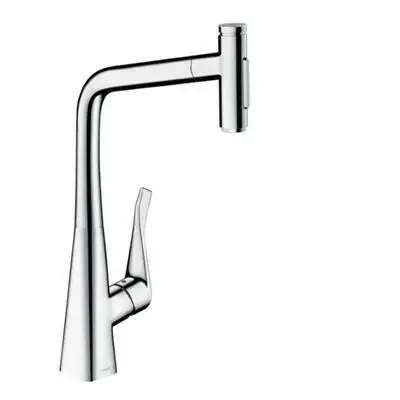 Újdonság Hansgrohe Metris Select M71 konyhai csaptelep 320 2jet, kihúzható kifolyó, króm ( 73820000 )