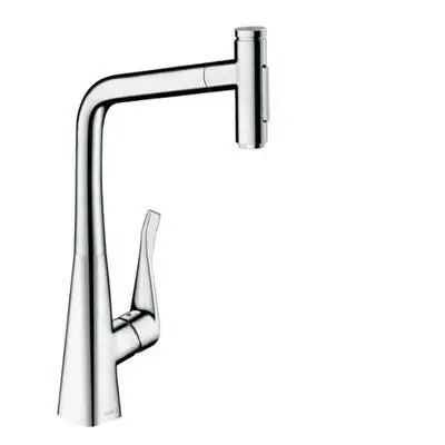 Hansgrohe Metris Select M71 konyhai csaptelep 320 kihúzható kifolyó (M7117), króm ( 73816000 ) Vedd meg most