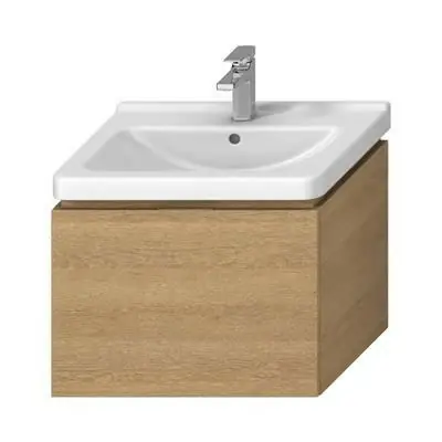 Akciós ár Jika Cubito-N alsószekrény 65 cm-es kézmosóhoz, 1 fiókkal, tölgy, 64x46,7x48 cm ( H40J4243015191 )