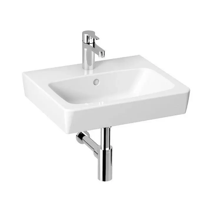Jika Lyra Plus mosdó 50x43 cm, túlfolyóval, csaplyukkal, fehér (H8103800001041) Biztonságos fizetés