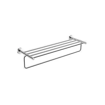 Jika Basic fürdőlepedő tartó polc, törölközőtartó rúddal, krómozott, 62,5 cm (H3813A60040001) Outlet