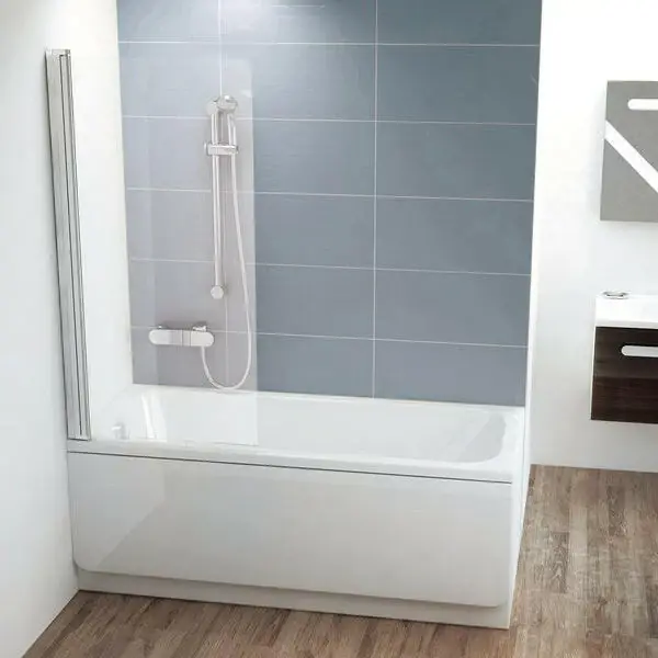 Ravak CVS1 80 kádparaván fehér + transparent balos (7QL40100Z1) Olcsóbb