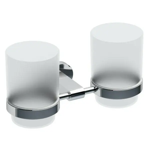 RAVAK Chrome pohártartó dupla üveg CR 220.00 (X07P189) Szuper akció