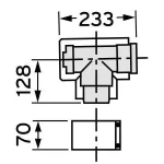 Gyors kiszállítás VAILLANT 80/125 ALU T-idom vizsgálónyílással (303612)