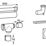 Legkelendőbb VAILLANT 80/125 PP alapkészlet kéményaknás égéstermék elvezetéshez (303250)