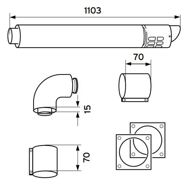 Rendeld meg most VAILLANT 80/125 PP vízszintes falátvezetés (303209)