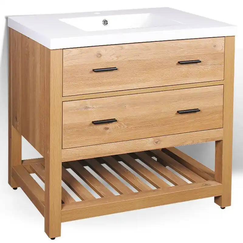 Wellis Soria 2 fiókos mosdószekrény, alsó polccal, 89x45x80 cm (WB00335) Szezonális akció