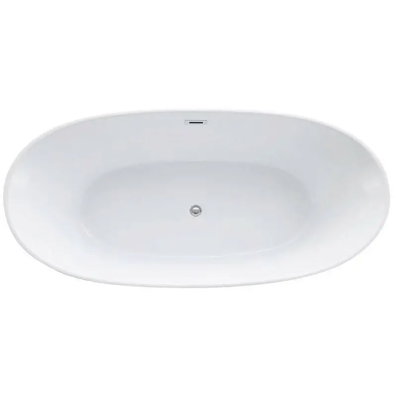 Wellis Oval 186 szabadon álló kád (186x88,5x60,5) le-és túlfolyó + szifon, rejtett szintező láb (WK00133) Expressz kézbesítés