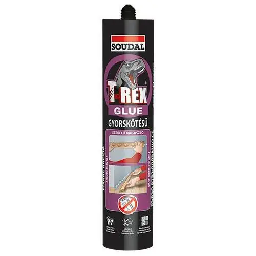 Soudal T-REX Gyorskötésű szerelőragasztó 380g lila Vásárlói kedvenc