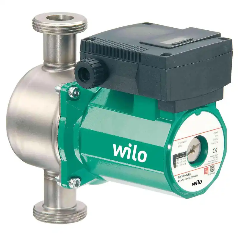 Szezonális akció WILO TOP-Z 20/4 (1~230 V, PN 10, Inox) keringető szivattyú ivóvízhez