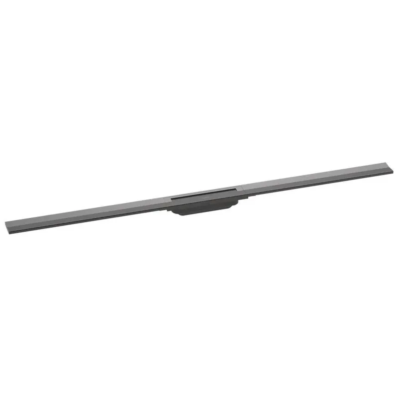 Gyors szállítás Hansgrohe RainDrain Flex zuhanylefolyó színkészlet 120 cm, formára vágható, szálcsiszolt fekete króm (56047340)