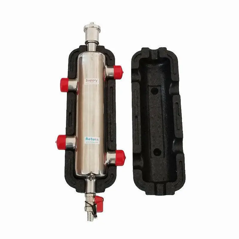 Nézd meg most Install Xchange Hidraulikus váltó 6/4" - D102 inox 9000l/h (légtelenítővel,kazántöltővel,szigetelt)