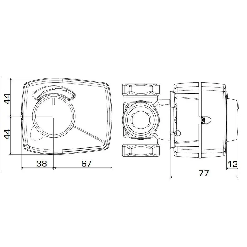 Kedvezmény ESBE ARA659 motor proporcionális (0-10V) 24V 6NM 45/120s (12520200)