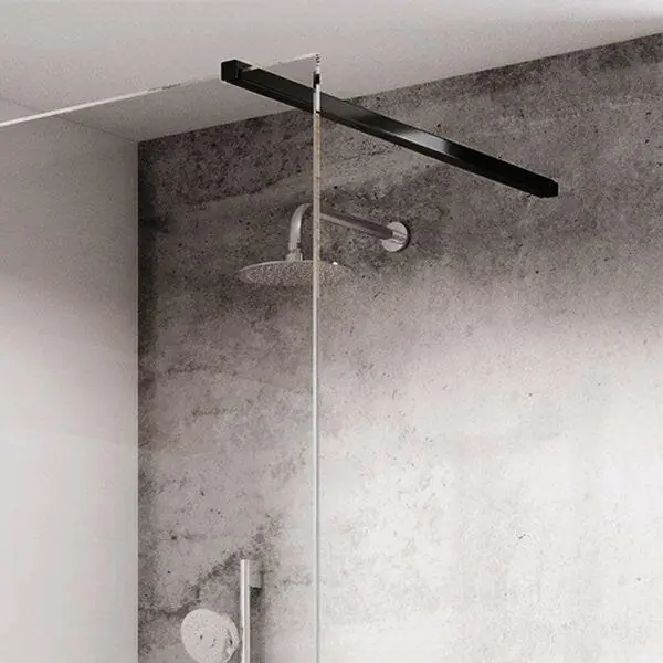Szuper ajánlat Ravak W SET Uni Free/Wall fekete 120cm