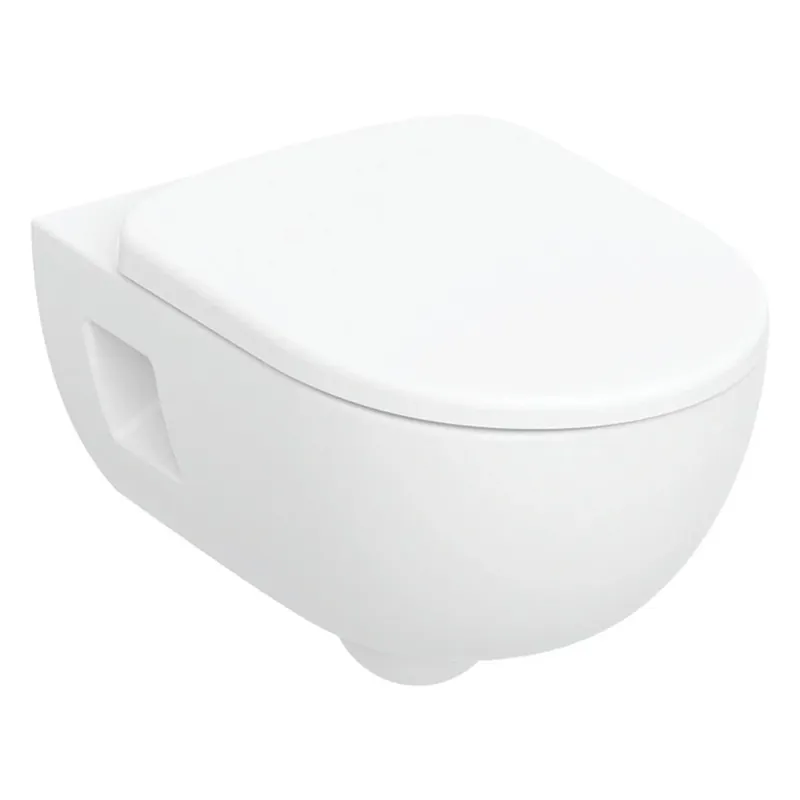 Geberit Selnova fali WC készlet, mélyöblítésű, zárt forma, Rimfree, WC-ülőkével (501.750.00.1) Szuper akció