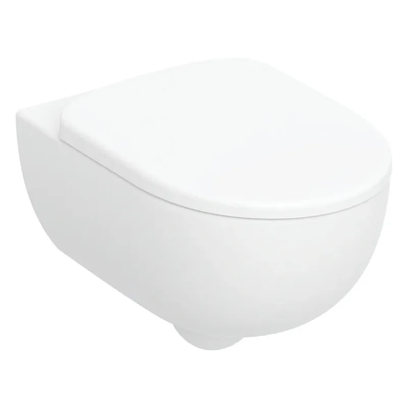Legnépszerűbb Geberit Selnova fali WC készlet, mélyöblítésű, Premium, zárt forma, Rimfree, WC-ülőkével (501.991.00.1)