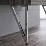 Biztonságos vásárlás Tboss láb szögletes, 32cm, króm (pár)