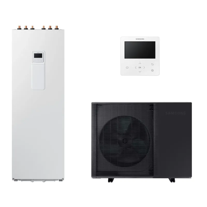 Samsung Mono ClimateHub HT Quiet R32 hőszivattyú 14 kW + 260l-es tartály + vezetékes szabályzó, 1 fázis (MCHQ-R32-14-2-1) Expressz kézbesítés