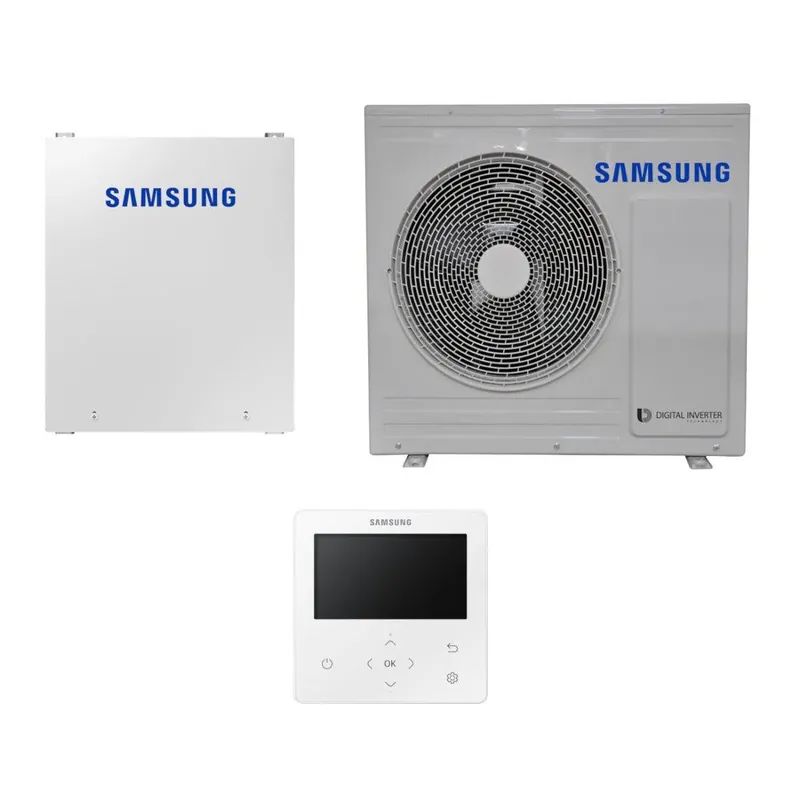 Samsung Mono R32 hőszivattyú 5 kW + vezérlő szett (szelepvezérlő + szabályzó), 1 fázis (M-R32-5-0-1) Vásárlói kedvenc