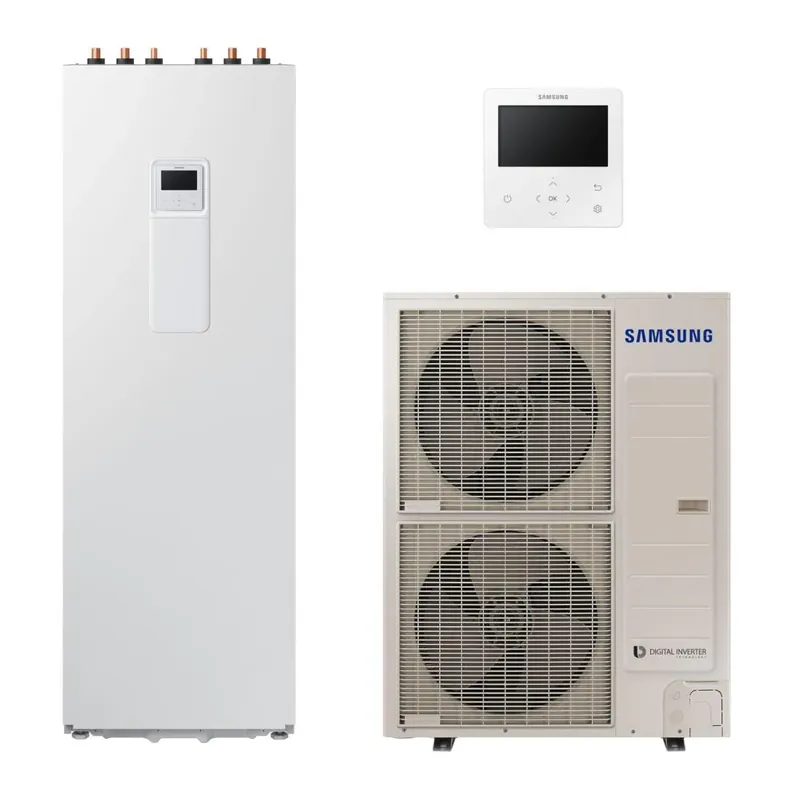 Samsung Mono ClimateHub R32 hőszivattyú 16 kW + 260l-es tartály + vezetékes szabályzó, 1 fázis (MCH-R32-16-2-1) Expressz kézbesítés