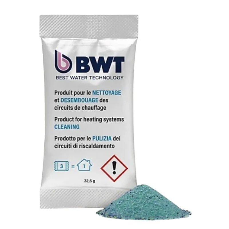 Rendeld meg most BWT SoluTech System Cleaner tisztítóadalék zárt fűtési rendszerekhez (3 tasak/doboz)/ház (SOLUCSOM-CLEANER)