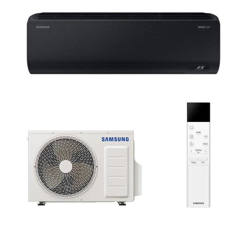 Samsung WindFree Avant Black mono split klíma szett 2.0 kW (AR70F07C1ABNEU+AR70F07C1AWXEU) Biztonságos fizetés