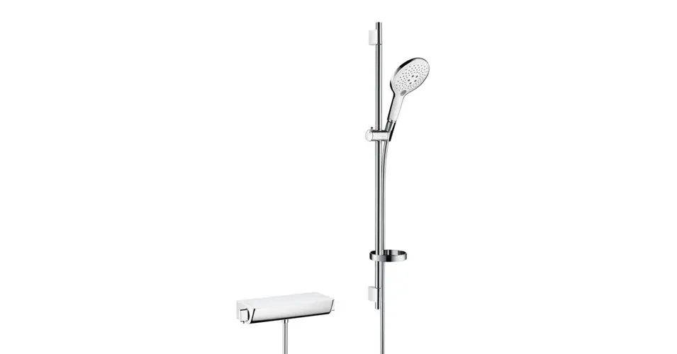 Szuper ajánlat HANSGROHE Ecostat Select Combi 0,90 m Raindance Select S 150 3jet kézizuhannyal, fehér/króm