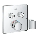 GROHE Grohtherm SmartControl termosztát falsík mögötti telepítéshez, 2 fogyasztóra és beépített zuhanytartóval Utolsó esély