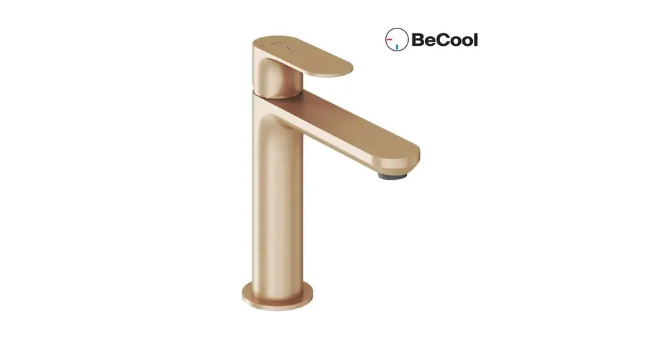 RAVAK Eleganta álló mosdó csaptelep 170 mm BeCool, szálcsiszolt rose gold Gyors kiszállítás