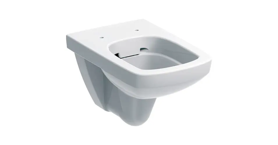 Prémium GEBERIT Selnova Square fali WC, mélyöblítésű, Rimfree