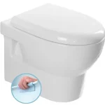 Exkluzív ajánlat AQUALINE Absolute Rimless fali WC, 35×50 cm