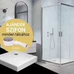 H2O Comfort C szögletes zuhanykabin + Nero C előlapos zuhanytálca Rendeld meg most
