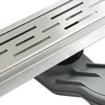 Csak ma WELLIS W-Drain zuhanyfolyóka, Linear mintázatú ráccsal