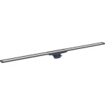 GEBERIT CleanLine20 zuhanyfolyóka, 30-160 cm, fekete/rozsdamentes acél, bevonattal, szálcsiszolt rozsdamentes acél Azonnal elérhető