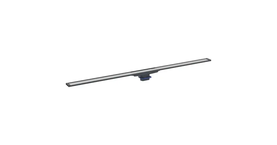 GEBERIT CleanLine20 zuhanyfolyóka, 30-160 cm, fekete/rozsdamentes acél, bevonattal, szálcsiszolt rozsdamentes acél Azonnal elérhető