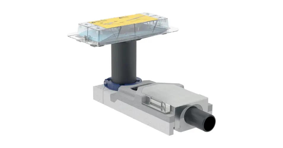 GEBERIT beépítőkészlet CleanLine sorozatú zuhanyfolyókákhoz, az összefolyónál 65-90 mm esztrichmagassághoz Expressz kézbesítés
