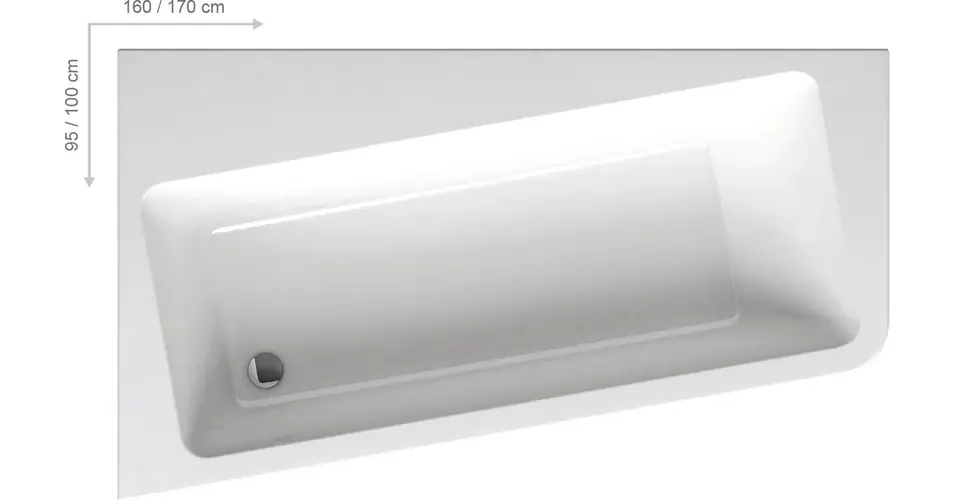 RAVAK 10° Asymmetric akrilkád Legnépszerűbb
