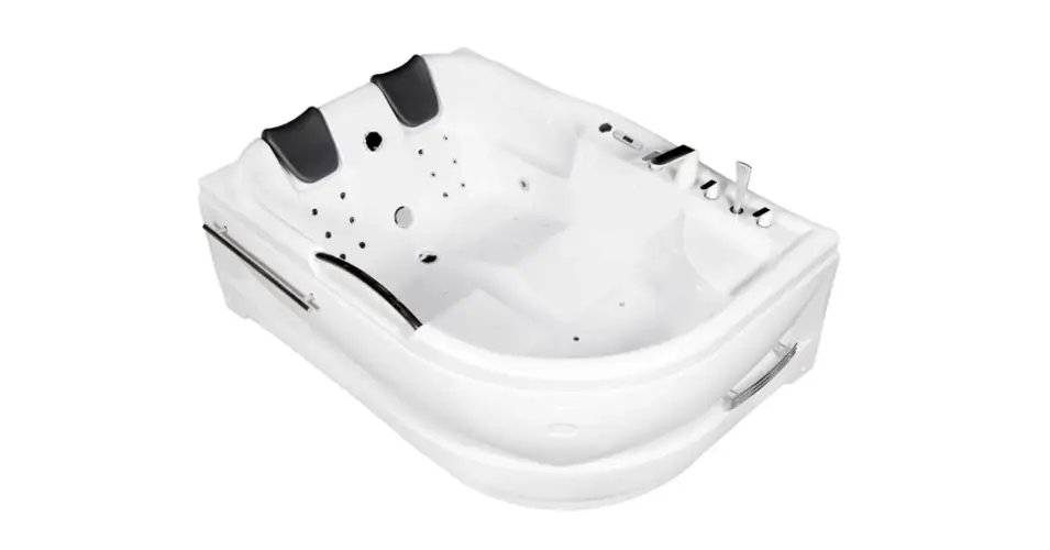 WELLIS Dublo E-Max™ Touch hidromasszázs kád Retro csapteleppel Azonnali szállítás